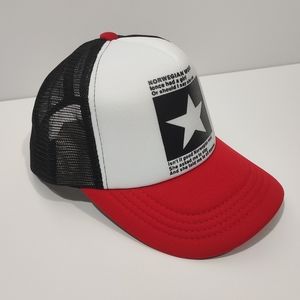 NEW RED WHITE and BLACK Adjustable Baseball Caps Truckers Hat